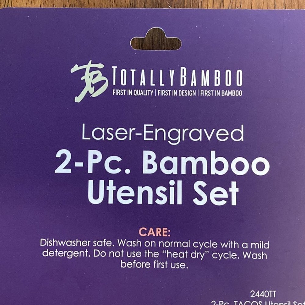 TOTALLY Bamboo Taco Utensils - Picture 3 of 3